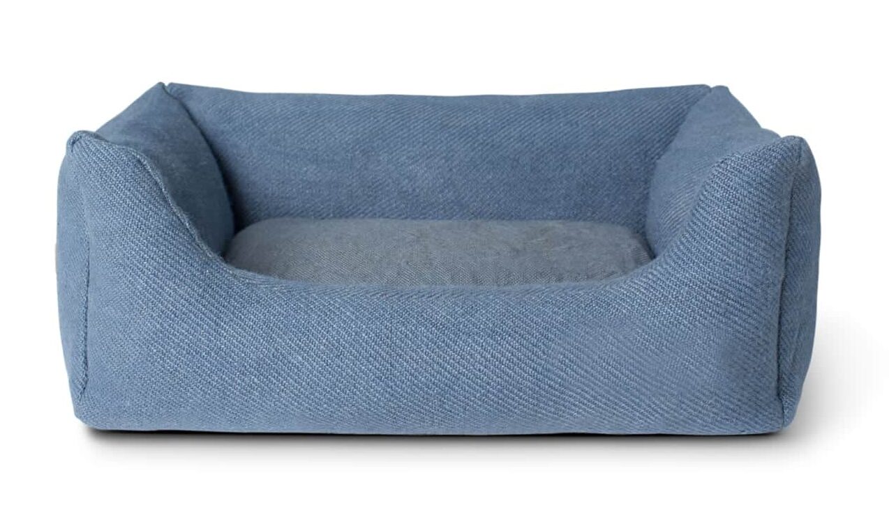 Henri Jute Blau Hundebett