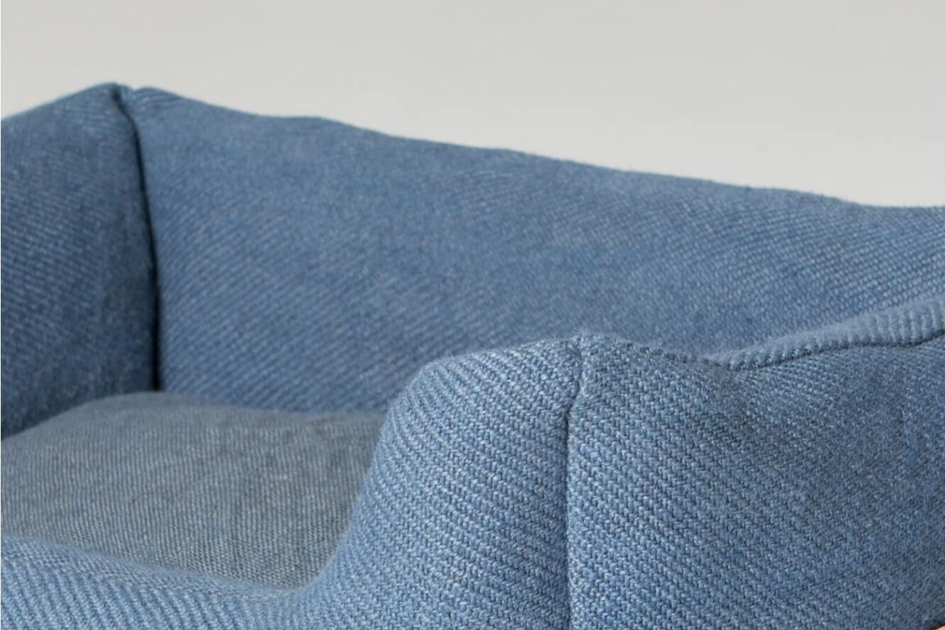 Henri Jute Blau Hundebett