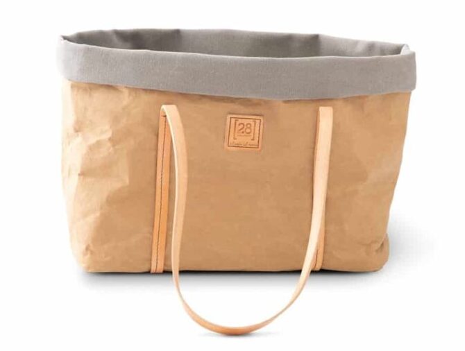 Annie Paper Handtasche – Havanna Leinwand