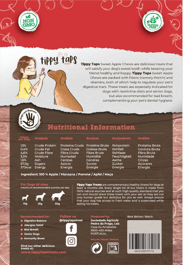 Tippy Taps Fruit Snack Pomme Rouge