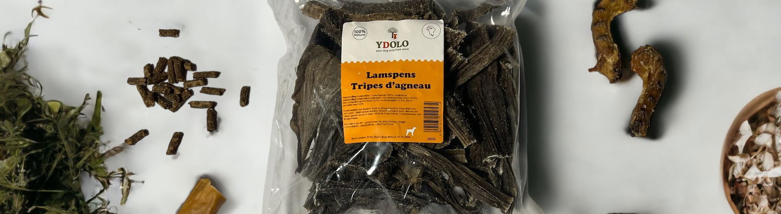 natuurlijke snacks hond ydolo header